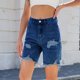thumbnail image 2 of Pantalones de Pijama de Mujer con Bolsillos, Bolsillo de Cremallera Botón de Moda, Vaquero Pantalones de Longitud Completa, 2 of 6