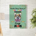 thumbnail image 2 of Kinda Busy Being Kindergarten Teacher and Corgi Mom Vertical Matte Canvas Poster Welsh Corgi Dog Lover Gifts Idea Wall Art Home Decor - 02005, 2 of 5