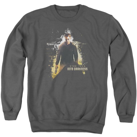 Star Trek Dark Hero Adult Crewneck Sweatshirt Charcoal