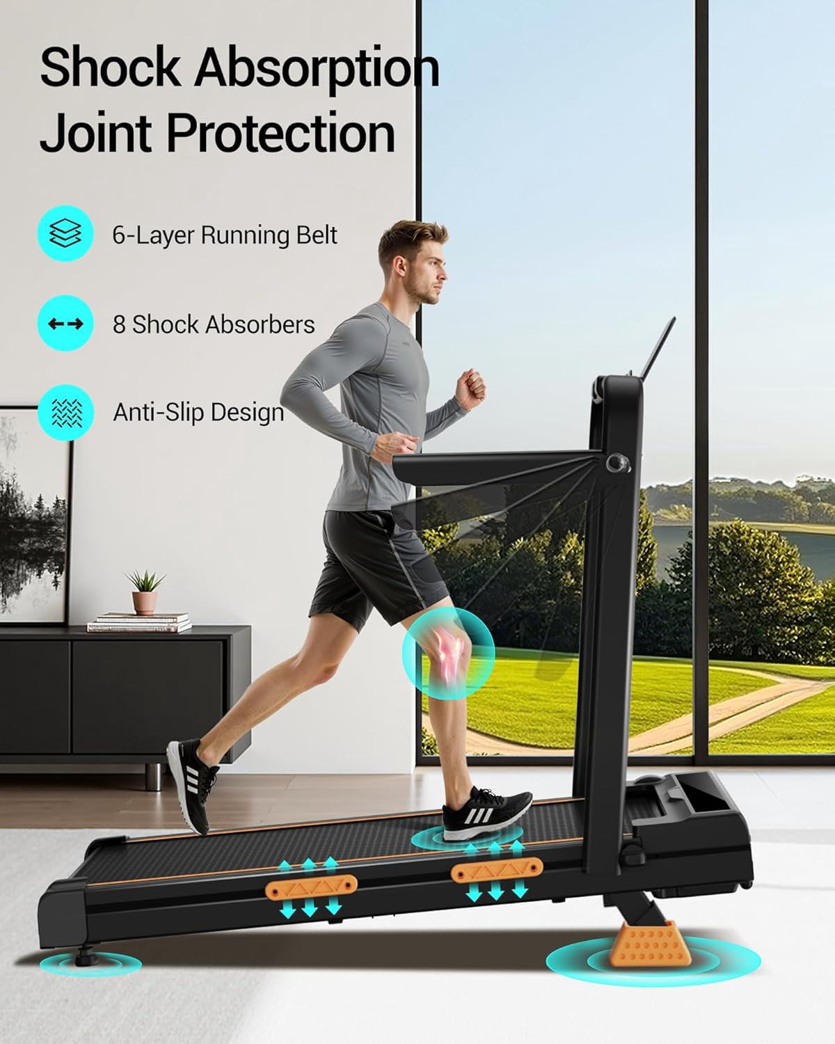 3-in-1 Walking Pad Treadmill with Handles 2.5HP Walking Pad with 12% Incline Quiet Portable Folding Treadmill for Home Office 330LBS Weight Capacity with Remote Control