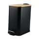 thumbnail image 1 of Bote de basura con tapa, cubo de basura con pedal fino, organizador de cesta de papel, cesto de basura de cocina de 5L para inodoro de lavandería , negro perfecl Bote de basura, 1 of 8