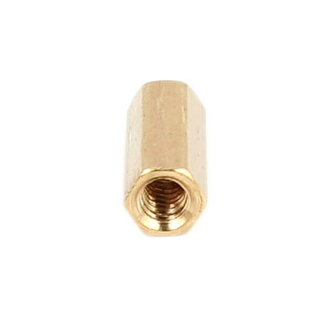 Net Nuts - 100 Pcs M2 8mm Hexagonal Net Nut Female Brass Standoff Spacer for CCTV Camera