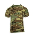 thumbnail image 2 of Rothco Woodland Camo T-Shirt w/ Pocket - Small, 2 of 4