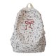 thumbnail image 1 of Mochila Pana para Mujeres Floral Bowknot Bolso () Blanco, 1 of 9