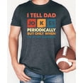 thumbnail image 4 of I Tell Dad Jokes Shirt for Men Funny Science Graphic Tee for Father's Day Dark Gray Heather Shirt Adult Small, 4 of 5