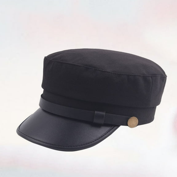 Clispeed beret hats for women Black 1Pack Simple Cotton Foldable Outdoor Activities