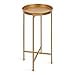 thumbnail image 3 of Kate and Laurel Celia Round Metal Foldable Round Accent Table, 14 x 14 x 26, Gold, Side Table with Removable Tray Tabletop for Small Spaces and Versatile Home Decor, 3 of 4