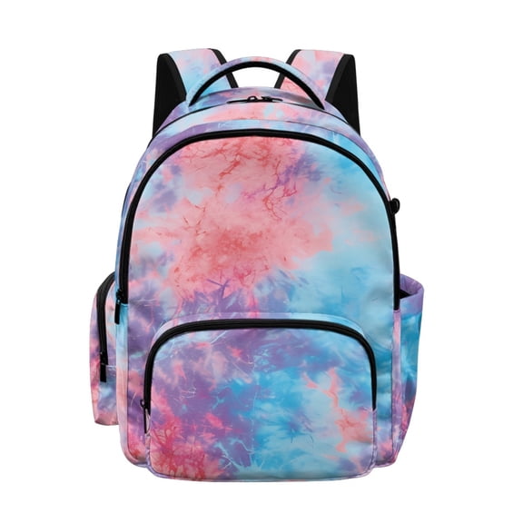 Whosucclay Tie Dye Swirl Kids Backpack for Boys Girls, Lightweight School Bag High School Elementary School Kindergarten with Large Capacity Adjustable Straps