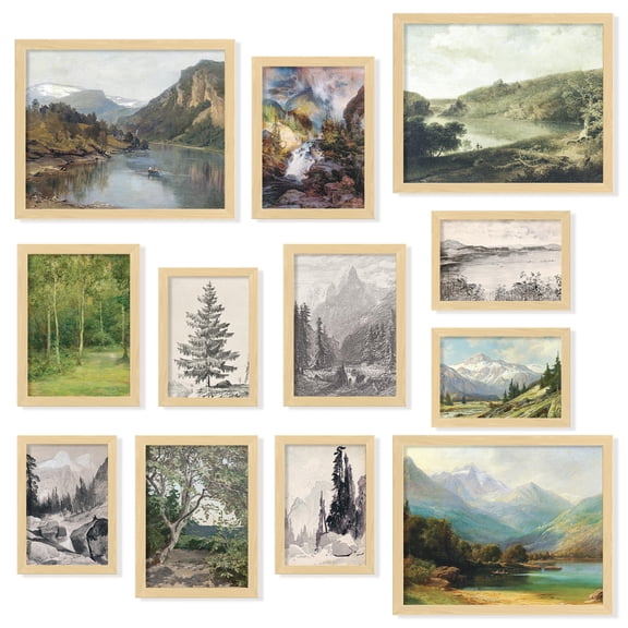 97 Decor Rustic 8x10 French Country Poster Set, 12 Pieces