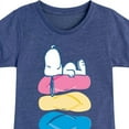 thumbnail image 3 of Peanuts - Summer Edition - Snoopy & Flip Flops - Toddler & Youth Girls Short Sleeve Graphic T-Shirt, 3 of 5