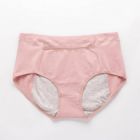 

Homadles Underwear Women- High Waisted Slim Fit Stretch Cotton Breathable Comfortable Hipster Panties Pink XL