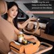 thumbnail image 3 of Genérico Multifunctional PU Leather Car Armrest Box Mat, Car Armrest Cushion, Center Console Cover with 2 Cup Holder, Tissue Box Slot for Most Cars (Black), 3 of 8