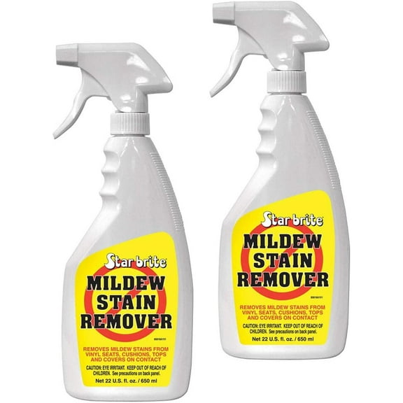 2-Pack Star Brite Mildew Stain Remover 22oz Good for Vinyl Seats and Cushions