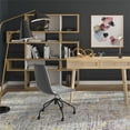 thumbnail image 6 of Pemberly Row Velvet Chair Rolling Swivel Task Chair in Silver, 6 of 6