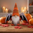 thumbnail image 6 of Halloween Bat Gnomes Plush Decor,Halloween Bat Wing Gnome Decorations, Handmade Knit Bat Swedish Tomte Gnome Nisse Scandinavian Ornaments Gnomes Figurine Tabletop Decor, 6 of 6
