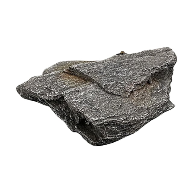Aquarium Mountain View Stone Aquarium Decory Rockery para el césped del patio de porche 37x26x12cm