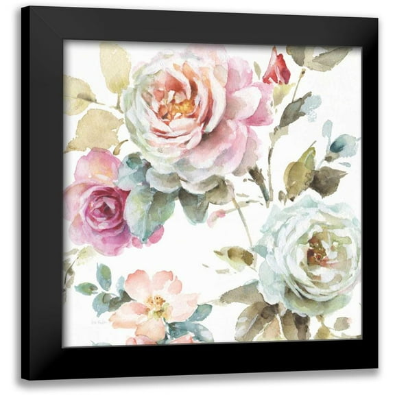 Audit, Lisa 12x12 Black Modern Framed Museum Art Print Titled - Beautiful Romance V