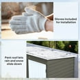 thumbnail image 6 of Outsunny 6' x 4' Garden Storage Shed, Outdoor Metal Tool Shed with Lockable Door and Gloves for Backyard Garden Patio Lawn, Light Gray, 6 of 10