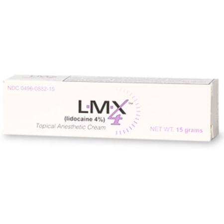 LMX 4% Topical Anesthetic Cream [0.54 oz] 15 g (Pack of 2)