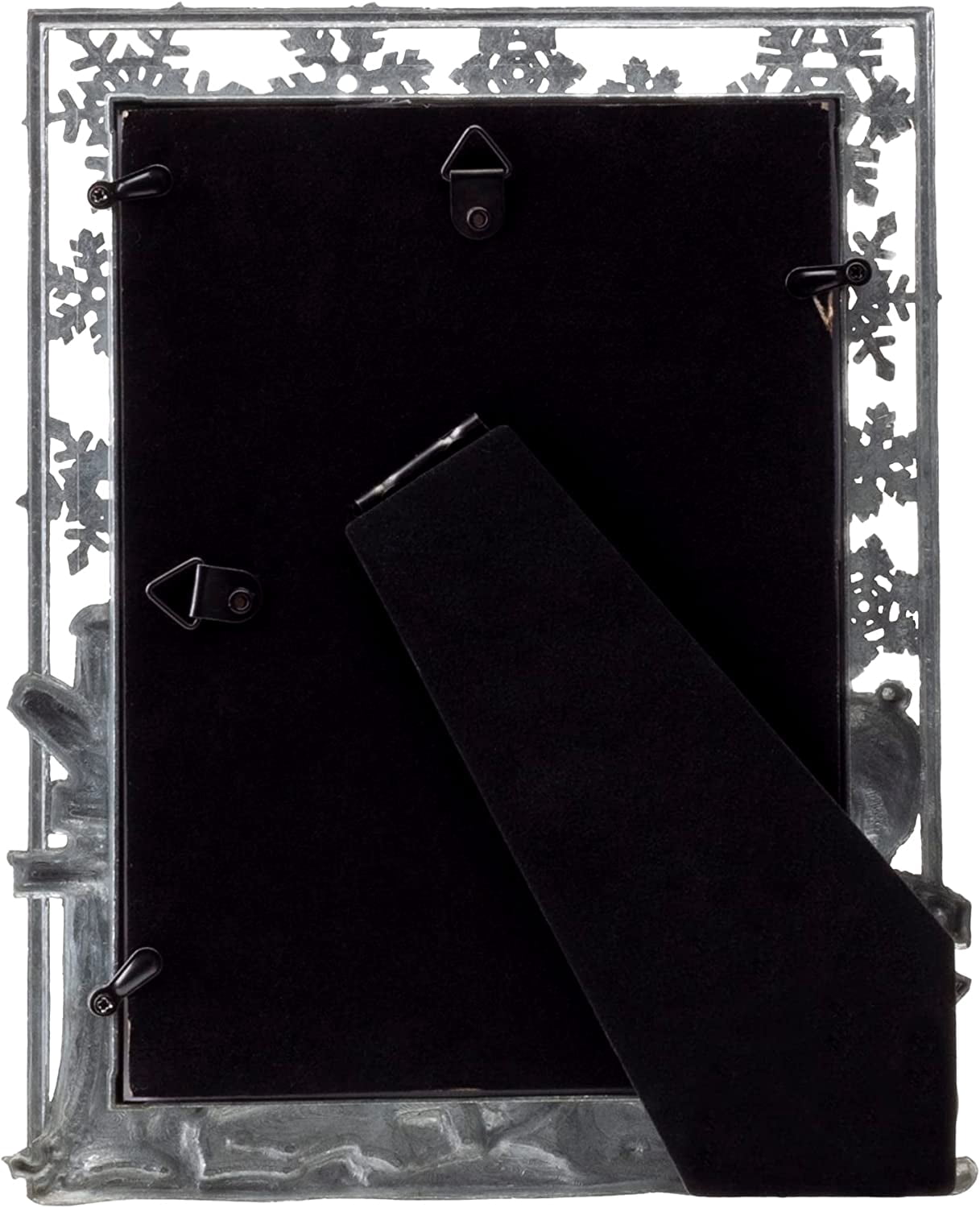 Neil Enterprises Inc. Pewter Winter Snowman Christmas Décor 4x6 or 5x7 Tabletop Picture Frame