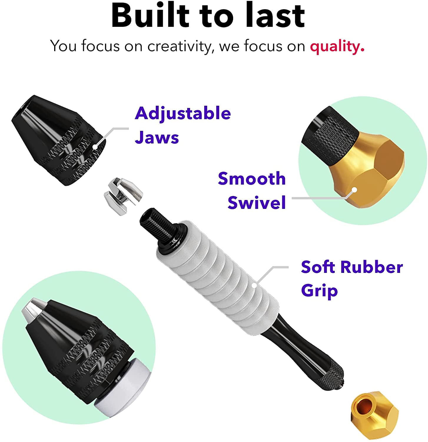 CRAFT911 Hand Drill Bits Set - Pin Vise Hand Drill Manual, Small Micro  Drill Bit Set | Jewelry Drill Kit, PCB Mini Drill Bits for Resin Beads  Polymer