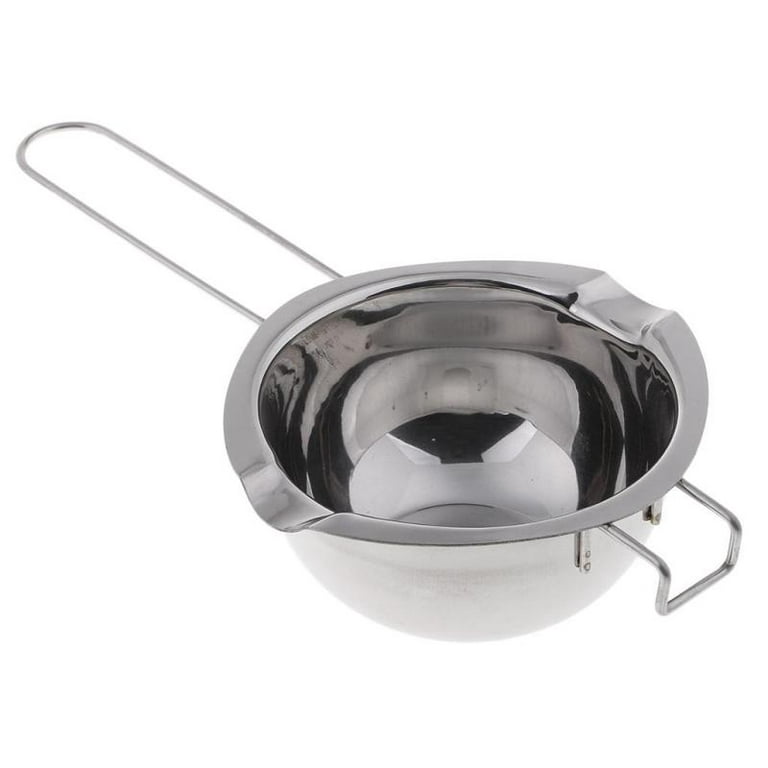 2x Stainless Steel Wax Melting Pot Double Boiler for DIY Candle Soap Making  