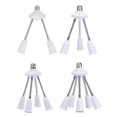 thumbnail image 1 of Universal E27 Lamp Base 85-285V Adjustable Tube LED Light Bulb Extension Lamp Holder 2/3/4/5Head Adapter Conversion Socket, 1 of 5