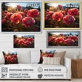 thumbnail image 4 of Designart "Pink Ranunculus landscape" Floral Floater Framed Wall Art Living Room, 4 of 7