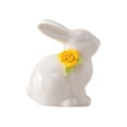 thumbnail image 2 of XJGHHSY Mini Ceramic Rabbit Figurine,Porcelain Easter Bunny Decorations for Home,Tabletop ornament,Tea Ceremony Pet,Z-White, 2 of 4