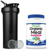 Orgain Grass Fed, Hydrolyzed Collagen Peptides Protein Powder, Unflavored (1 LB) with BlenderBottle Classic V2 28-Ounce Shaker Bottle for Protein Shakes, Clear/Black and Bonus Nutrition Basics Whisk
