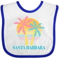 thumbnail image 3 of Inktastic Santa Barbara California Girls Baby Bib, 3 of 4