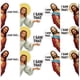 thumbnail image 1 of 20 Pcs Jesus Stickers Car Jesus Decals Funny Car Sticker Decorative Car Sticker, 1 of 3