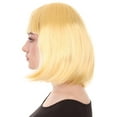 thumbnail image 2 of Womens Actress Wig | Blonde Medium Bob Wig | Premium Breathable Capless Cap, 2 of 8