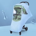 thumbnail image 3 of Stroller Rain Cover Travel Weather Shield Universal with Air Holes Pushchairs Accessories Strollers Raincoat, 3 of 8
