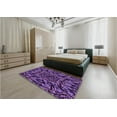 thumbnail image 4 of Ahgly Company Indoor Square Patterned Tyrian Purple Area Rugs, 6' Square, 4 of 6