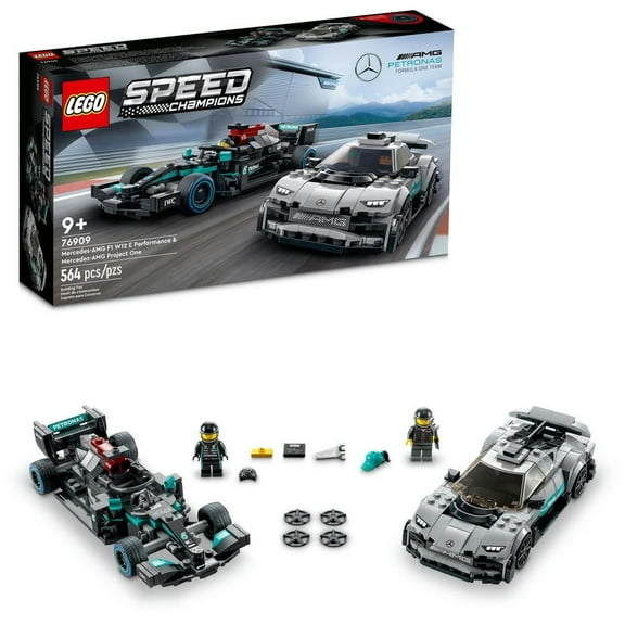 Set LEGO Speed Champions Mercedes AMG F1 W12 E Performance y Mercedes-AMG Project One 76909