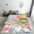 thumbnail image 2 of Lsque Sanrio Pattern Fuzzy Fleece Throw Blanket Extra Large,Super Soft,Fluffy and Warm Blankets for Couch,Bed,All Season Use (60"x50"), 2 of 7