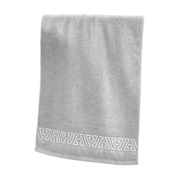 Kyusrd Hand Towels for Bathroom,Cotton Soft Absorbent Decorative Hand Towel for Face Spa Bath Gym Kitchen,Gray,35x75cm
