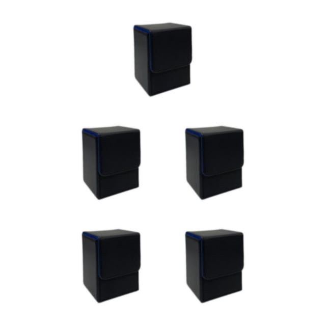 Kenally Cajas de almacenamiento para tarjetas, solución práctica y elegante, protección, caja para baraja de cartas coleccionables, negro y Type2 NO2
