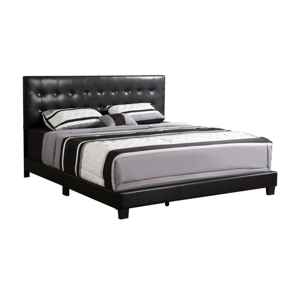Home Furniture Caldwell Black Full Panel Bed