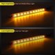 thumbnail image 3 of Barra de luz de freno para remolque, 2 uds., 11 Led, Compatible con camión, autobús, amarillo, 3 of 5