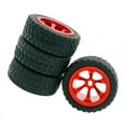 thumbnail image 2 of Set/4pcs 30mm Wheel with Tires :28 K969 K989 P929 RC Car Parts - Red, 30mm, 2 of 6