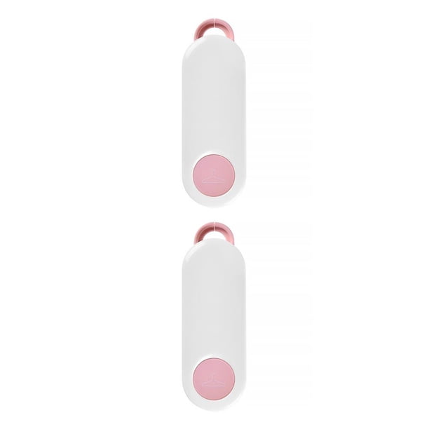 Toystoory Organizador de perchas para ropa, estante de almacenamiento de secado plegable, gancho para ropa extraíble anticaída para el hogar, Rosado 2Conjunto