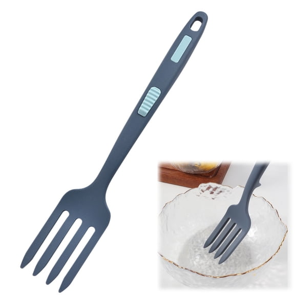 Silicone Flexible Fork, Heat Resistant Cooking Fork Tools, Dishwasher Safe Kitchen Non Stick Fork for Baking, Stirring, Mixing Ingredients, Whisking Eggs, Multi-Purpose Utensil