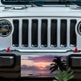 thumbnail image 5 of Beach Sunset with Palm Funny Personalized License Plate Rust-proof Stainless Steel Metal License Plate Suitable For Men And Women 12.2" x 6.2", 5 of 6