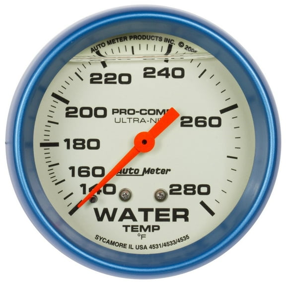 AutoMeter 4235 Ultra-Nite Mechanical Water Temperature Gauge
