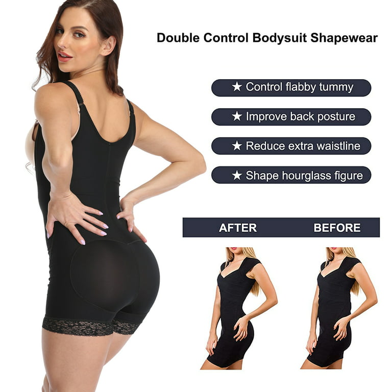 Lilvigor Shapewear for Women Seamless Firm Triple Control Faja Plus Size  Thigh Slimmer Tummy Control Body Shaper