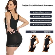Full Body Shaper for Women Tummy Control Shapewear Waist Trainer Compression Girdle Thigh Slimmer Bodysuit Zipper Adjustable