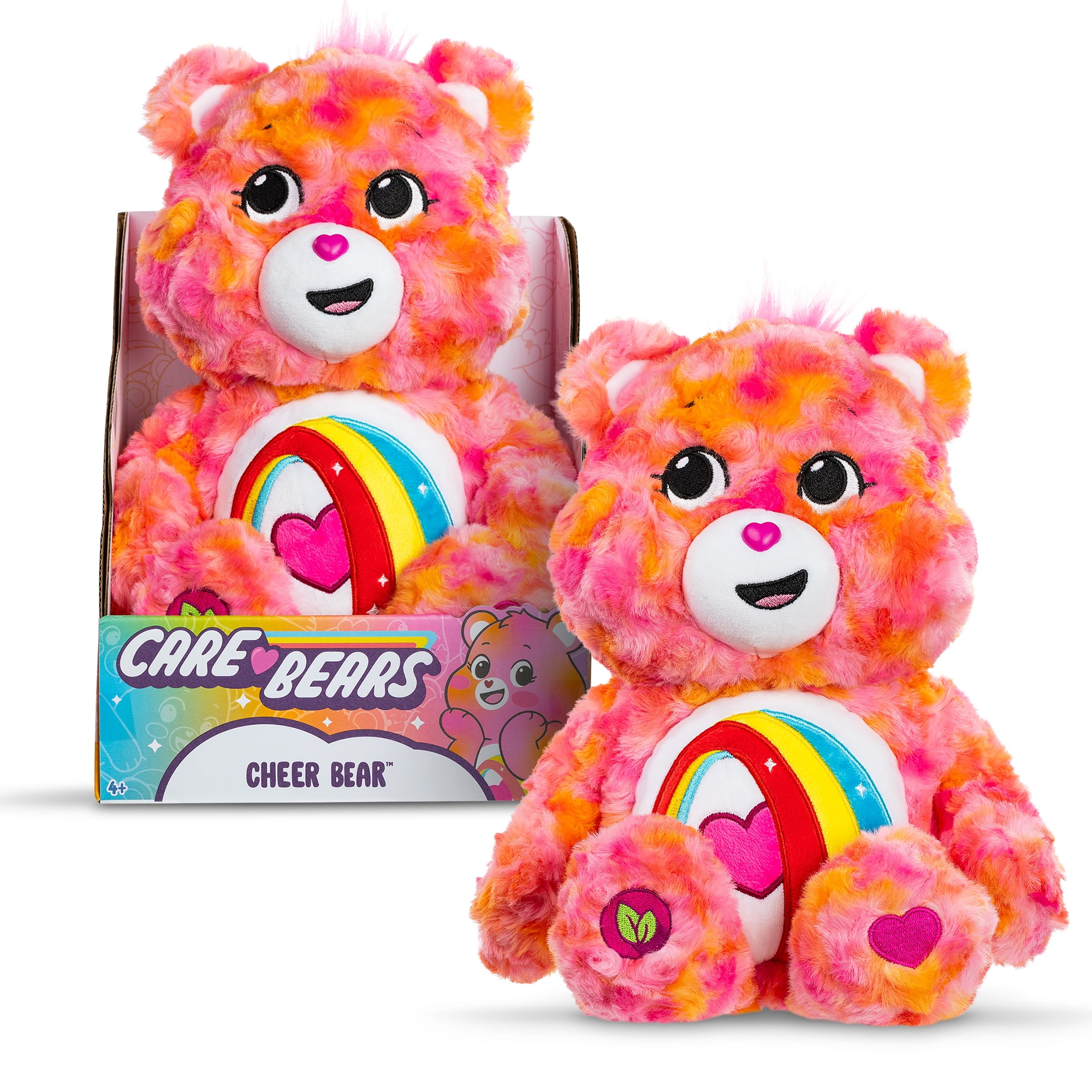 Care Bears 8 Inch Plush 4-Pack Treasure Box - Soft Huggable