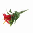 thumbnail image 1 of Ramio Artificial Flores Bouquet Falso Rojo Plástico Planta Con Alta Simulacia Para Casa Jardín Boda Decoración 13.8 Pulgadas, 1 of 7